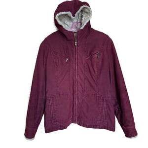 Vintage Y2K NorthCrest Corduroy Trucker Jacket Sherpa Lined Sz M